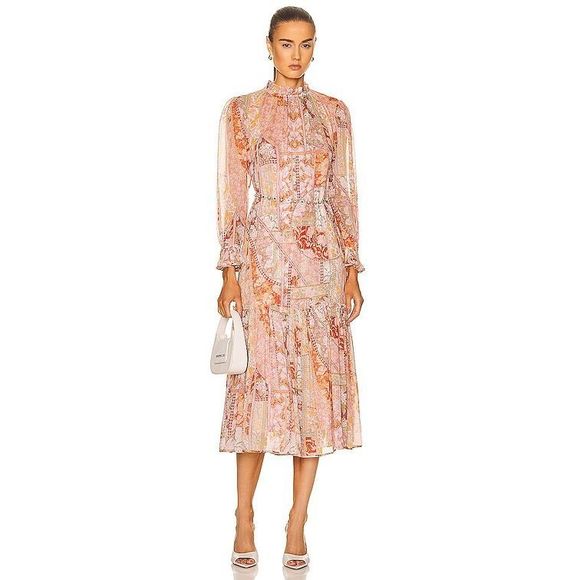 ZIMMERMANN Kaleidoscope floral-print midi dress - Picture 2 of 12